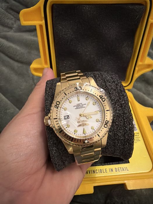 Invicta dourado original novo