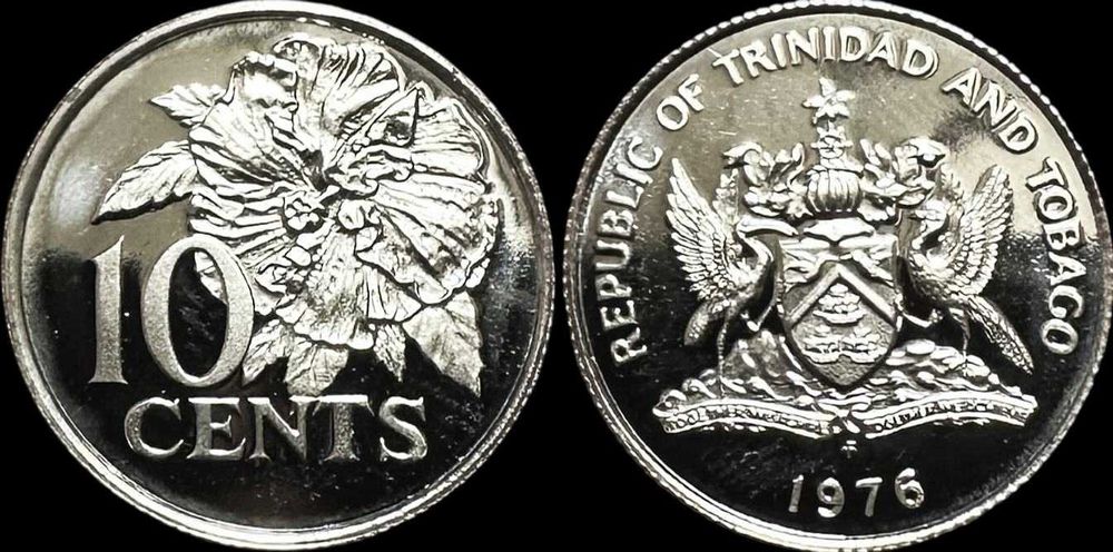 10 Cents - 1976 - Trinidad e Tobago (Proof)