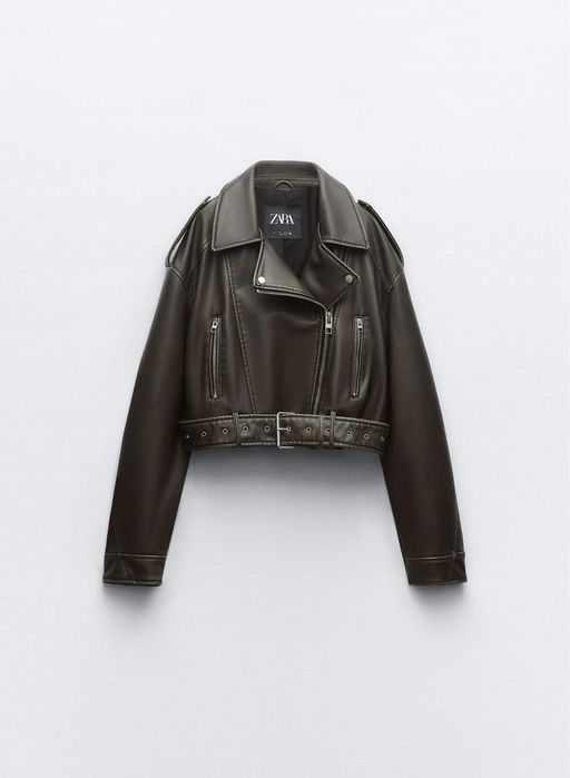 Куртка кожанка косуха Zara XS новая