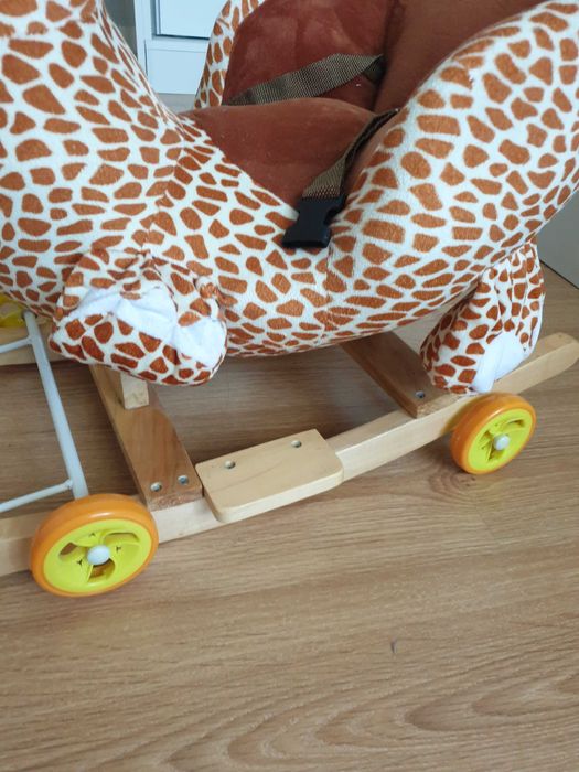 Baloiço carrinho criança girafa