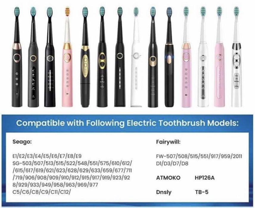 Змінні насадки для електричної зубної щітки