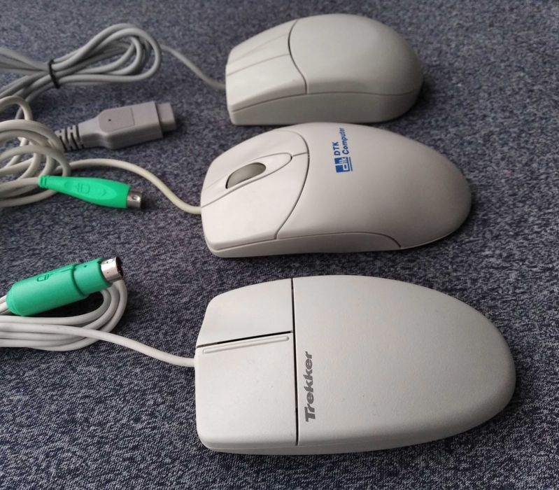 Мыши механические Microsoft Trekker, DTK Computer, MUS3S с шариком: 80 ...