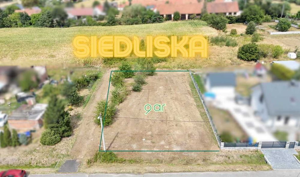 Działka | Siedliska | 9 ar | Szybki dojazd do Opola | Cisza | Natura