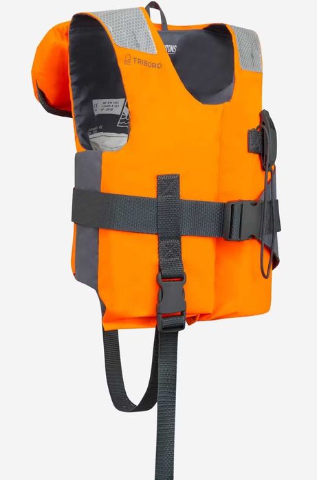 Colete Salva-vida de espuma 100N LJ100n EASY laranja/cinza