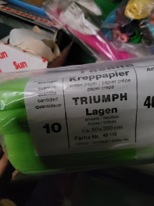 Lote de papel crepe