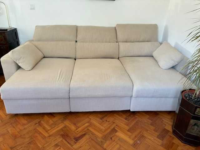 Sofá de 3 lugares com Chaise Longue