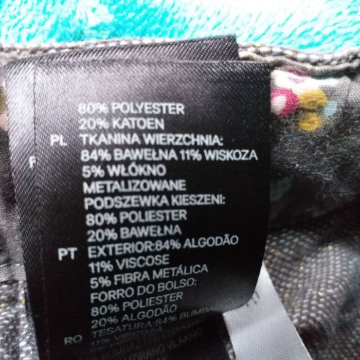 Szorty, krótkie spodenki H&M r. 110 jak nowe