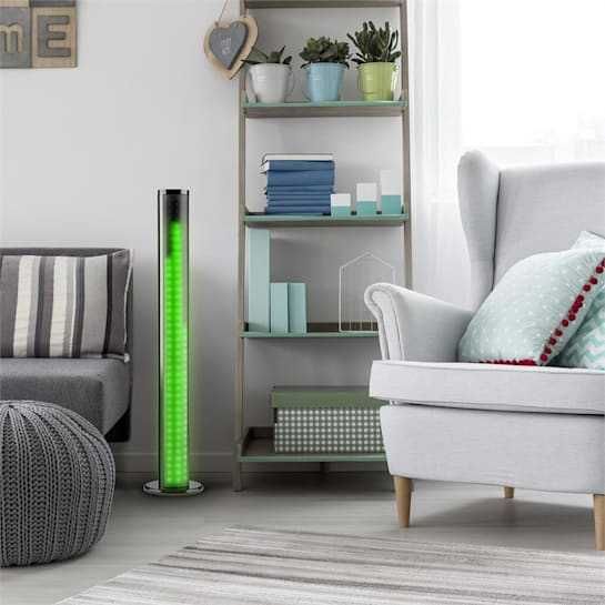 Колонка Auna Light Up Tower 40 W BТ LED USB FM черная