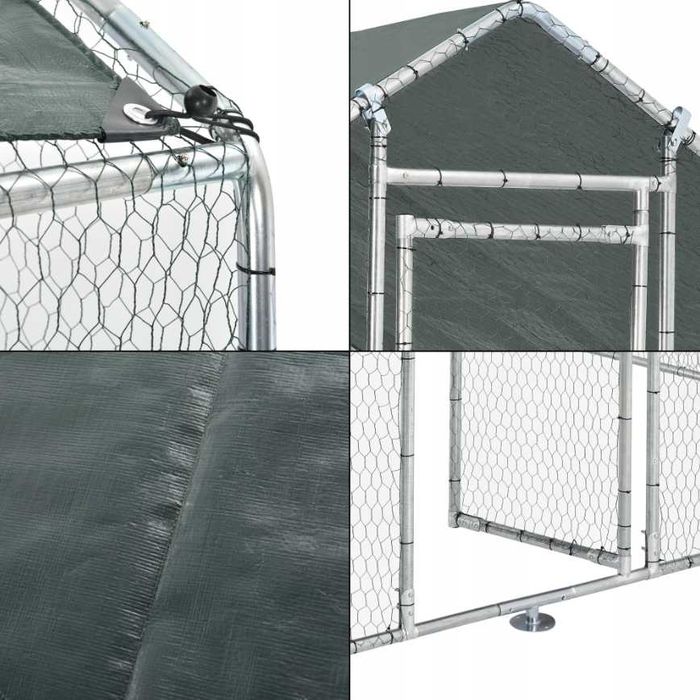 Вольєр для курей металевий 18 м² SafeTail курятник вольер для кур