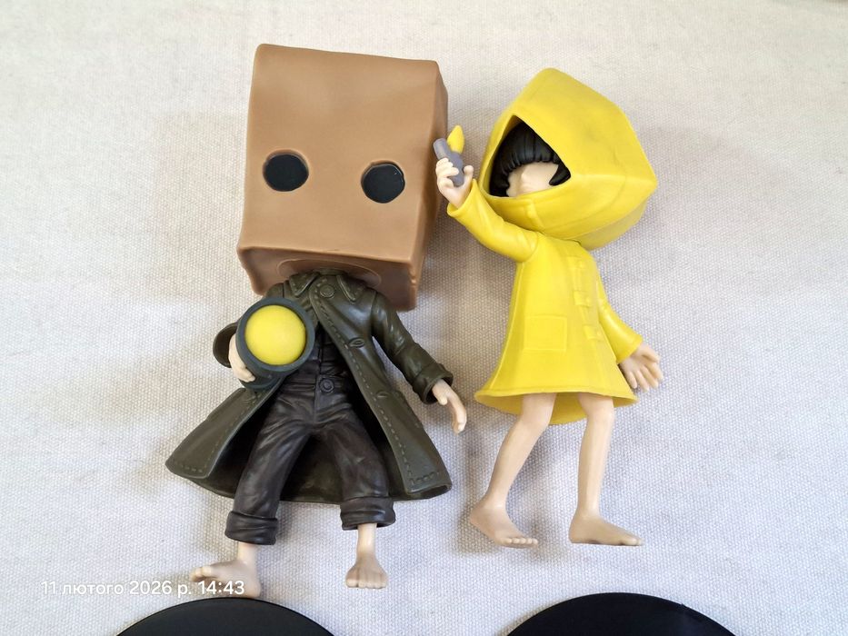Фигурки Моно и Шестая Little nightmares маленькие кошмарики Mono Six