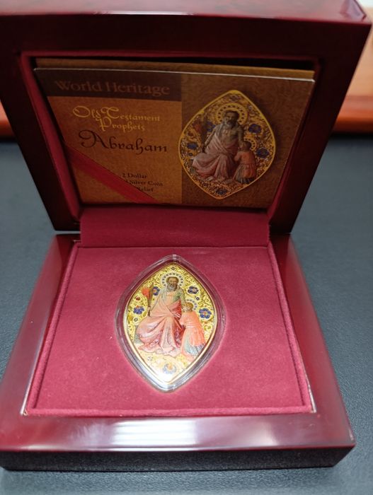 Інвестиційна, колекційна монета " Авраам" СРІБЛО. Сертифікат.