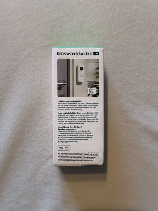 Campainha Blink Wired Doorbell 2K+ - Nova