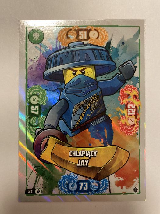 Ninjago - zestaw 4 kart Chlapiących