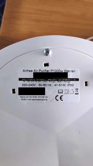 Purificador ar Airfree P100W