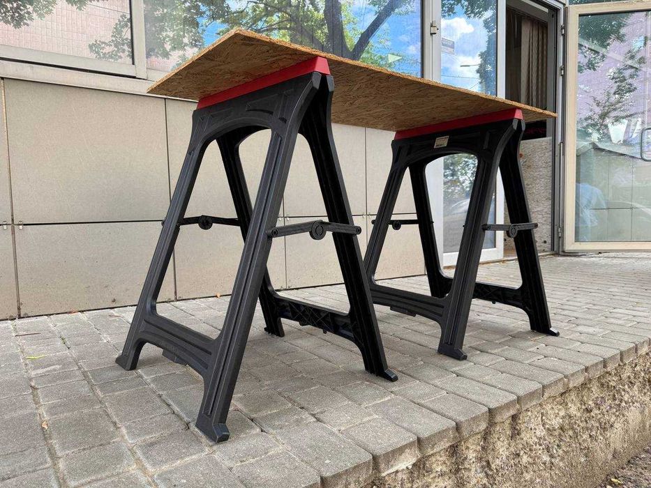 780 мм Розкладні Козли (2 шт) до 317 кг INTERTOOL  Широкі опорні ніжки