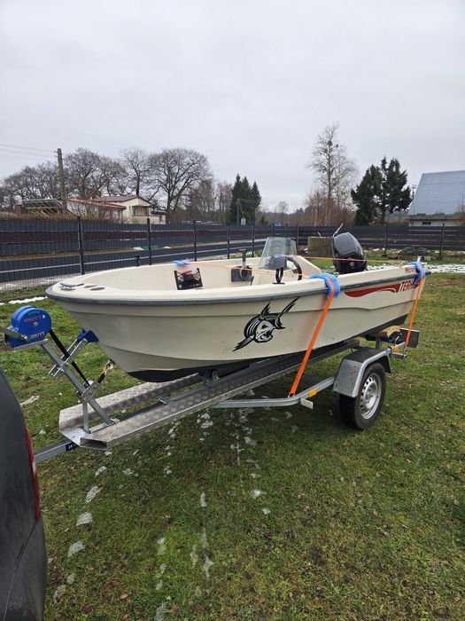 Łódka wędkarska TERHI+Przyczepka