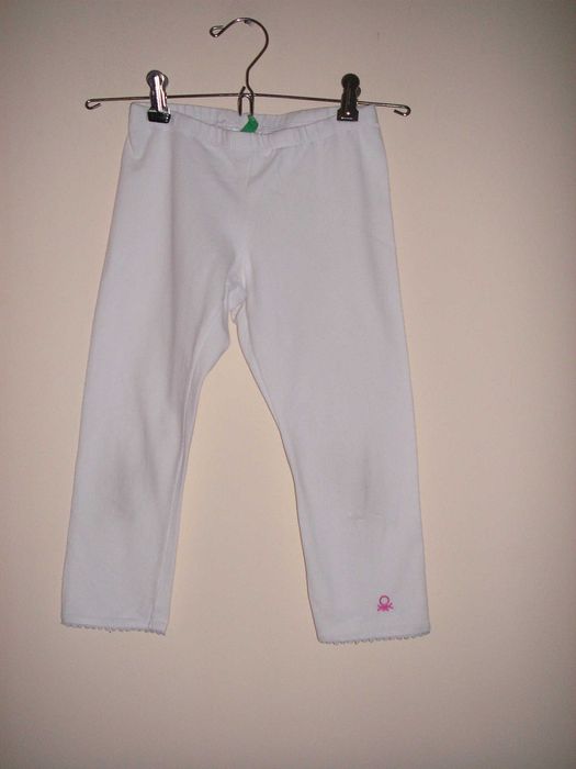 Calção Banho C&A, Legging Algodão Benetton, Top Azul e Branco Zara