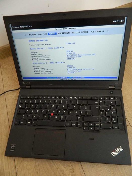 Lenovo ThinkPad L540 Core i5-4210M 8GB DDR3