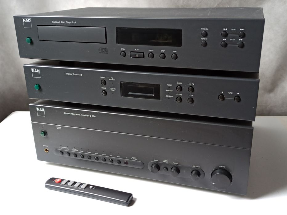Wzmacniacz NAD C370 + CD 510 + Tuner 412 zestaw / wieża