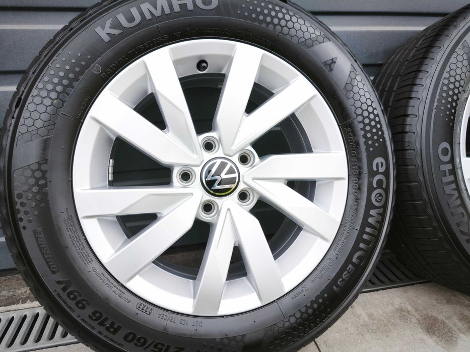 Oryginał VW 16" 5x112 T-Roc Q2 Passat Touran Ateca Karoq ŁADNE 7mm 23r