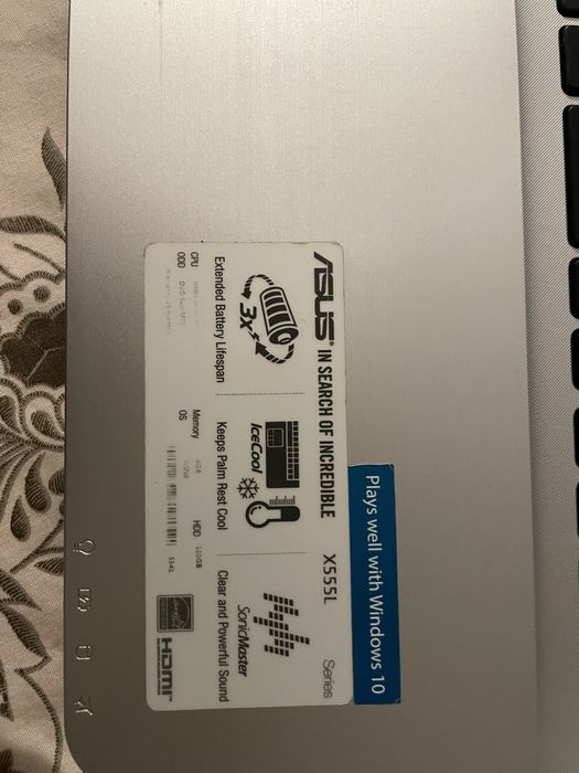 Portatil asus preto x555L i5