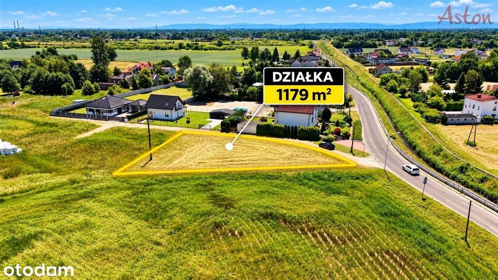 1179 m² | dom lub bliźniak | Mpzp | media