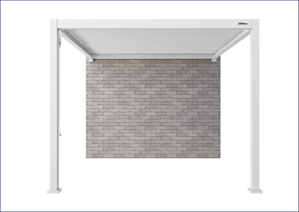 Gerda Pergola SOLEO 3x4m Biel 3m Przyścienna Aluminiowa Tarasowa Ogród
