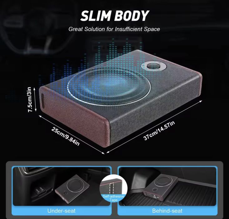 Subwoofer pod siedzenie