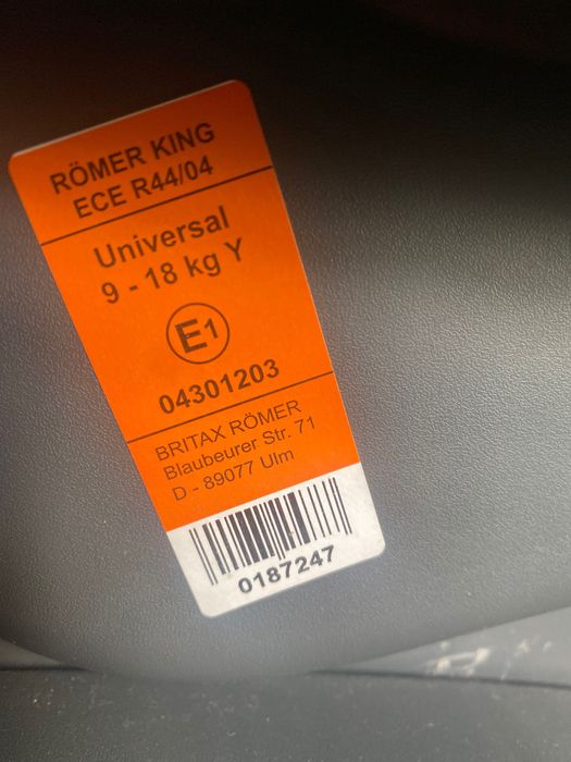 Fotelik Britax Romer  9-18kg