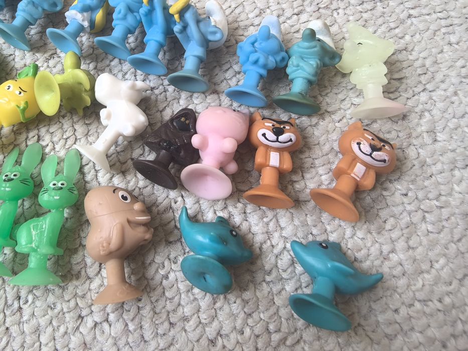 Stikeez zestaw 77szt figurki Smerfy, Star Wars, warzywa, zwierząta