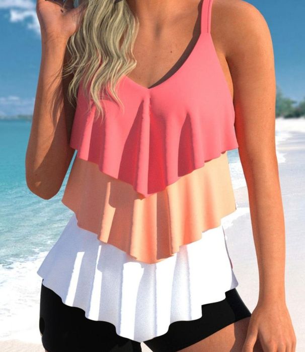 Dwuczęściowy kostium kąpielowy plus size