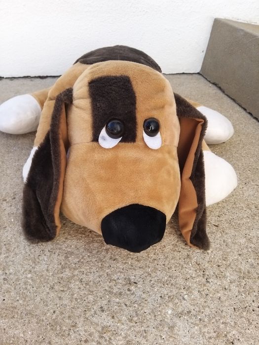 Bonecos de peluche- anão e cão