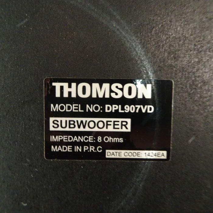 Subwoofer, głośniki Thomson do kina domowego model DPL907VD
