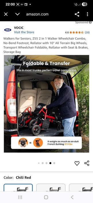 chodzik i wózek dla seniora Z55