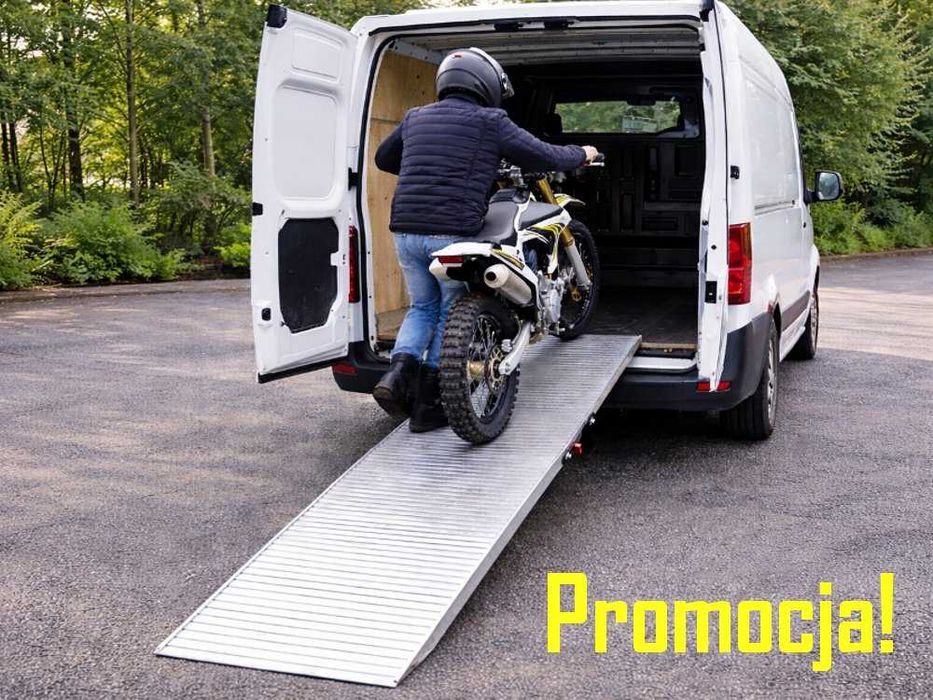 Najazd Aluminiowy 500 KG PREMIUM – Składana Rampa Motocyklowa Szeroka i Lekka