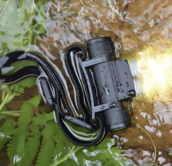 Металевий налобний ліхтарик