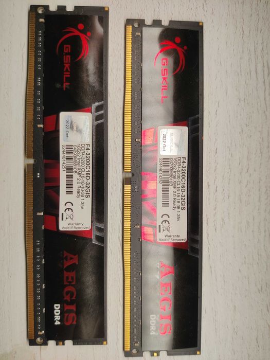 DDR4 32gb (2x16) GSkill 3200 mhz