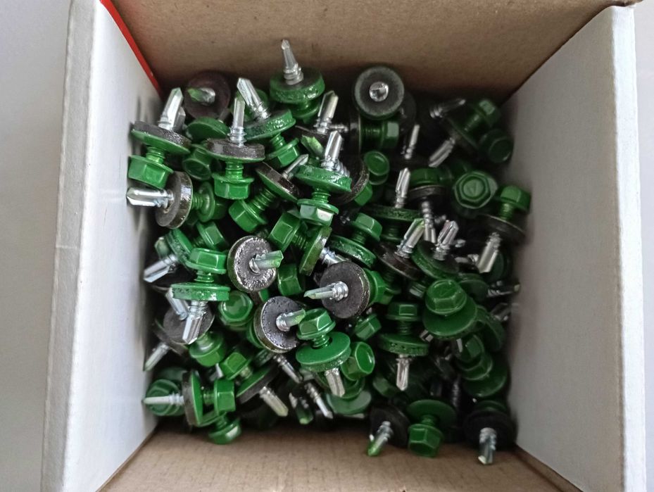 Саморіз покрівельний по металу 4,8x19 мм  RAL 6002