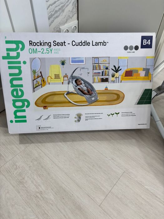 Крісло-шезлонг 2 в 1 Ingenuity Cuddle Lamb