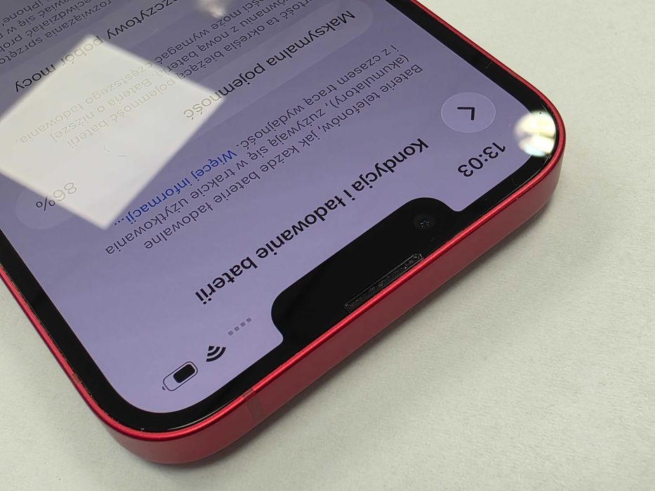 iPhone 13 256GB/ Red/ Czerwony/ BAT 86%/ Grade A-/ + ładowarka/ GW 12 MSC