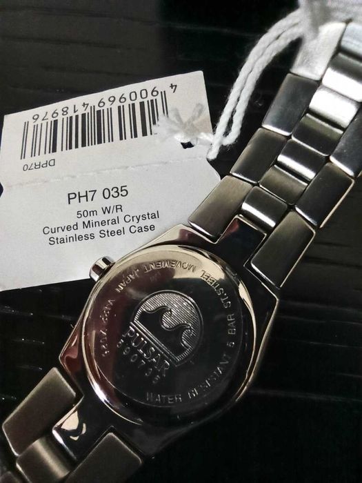 Relógio de Pulso (Pulsar PH7 035, Novo e Original)