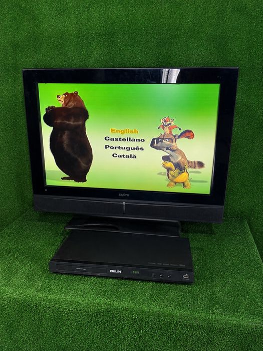 Ofereco TV LCD Sanyo 32” + Leitor DVD Philips – A funcionar