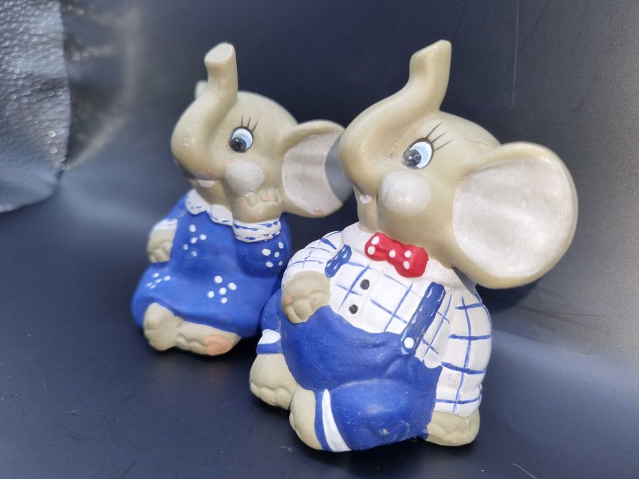 Figurki słonie dekoracyjne komplet 2 szt