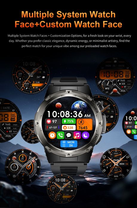 Smartwatch 1.39 Amoled z GPS