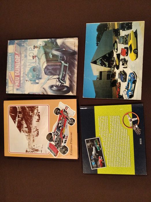 Automobilia, história do automóvel, desporto automóvel: lote 4 livros