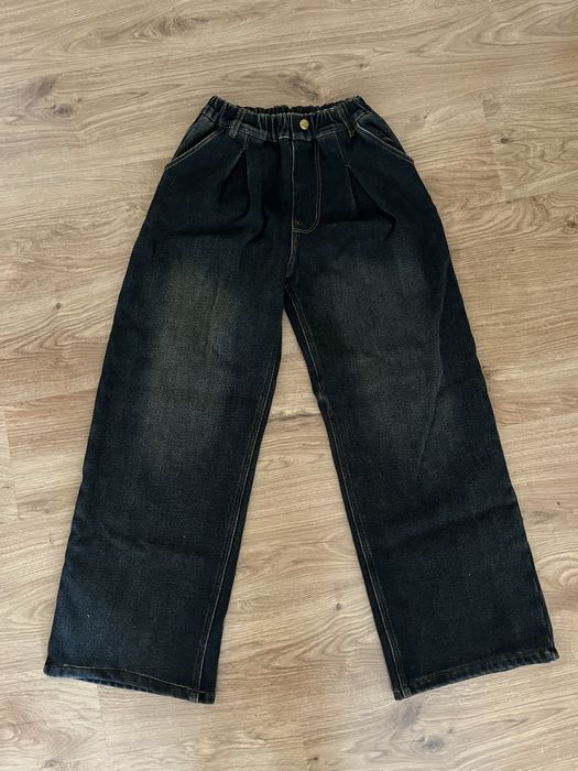 Джинси палаццо для дівчат, утеплені велюром