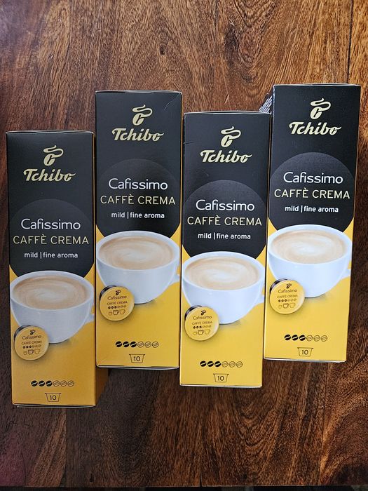 Tchibo cafissimo cafe crema mild  4 paczki po 10szt.
