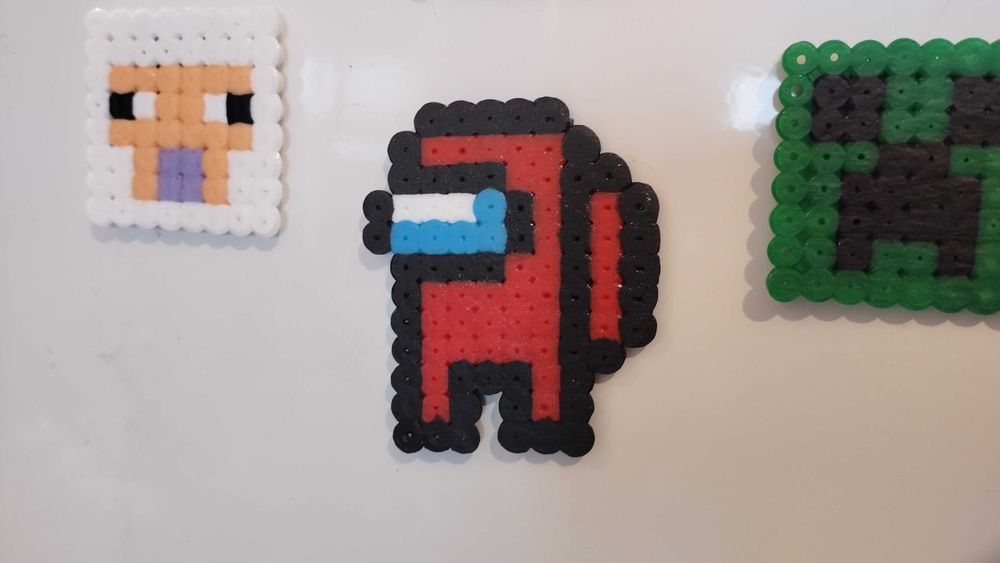 NOVO - Minecraft • Among Us - Refrigerator Magnet - Steve • Creeper64729946237569124