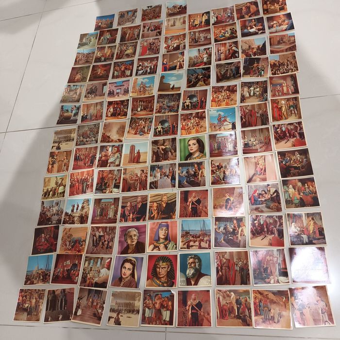 Os dez mandamentos cromos antigos