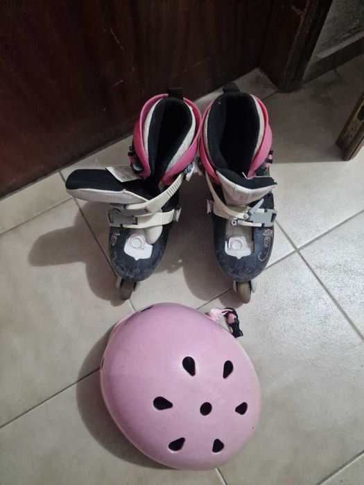 Patins em Linha + Capacete